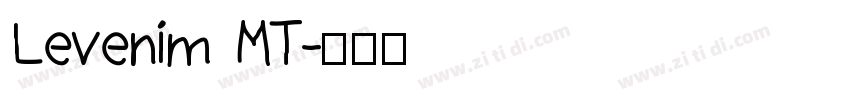 Levenim MT字体转换